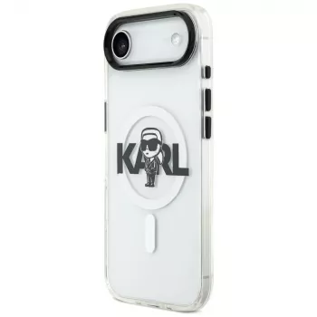 Karl Lagerfeld IML Karl Sketch Logo MagSafe Case für iPhone Air, Transparent