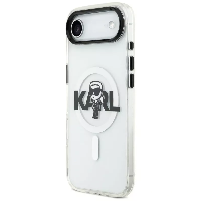 Karl Lagerfeld IML Karl Sketch Logo MagSafe Case für iPhone Air, Transparent