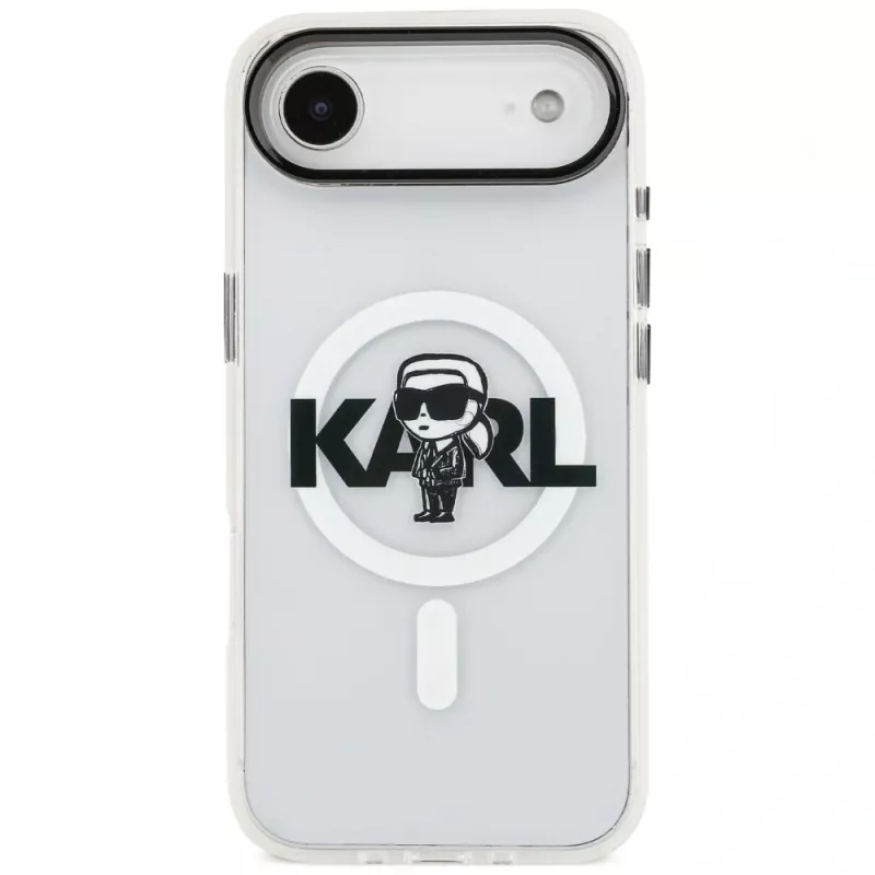 Karl Lagerfeld IML Karl Sketch Logo MagSafe Case für iPhone Air, Transparent