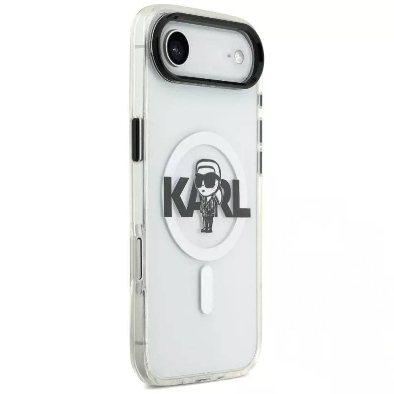 Karl Lagerfeld IML Karl Sketch Logo MagSafe Case für iPhone Air, Transparent