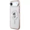 Karl Lagerfeld IML Choupette Sketch Logo MagSafe Case für iPhone Air Pink