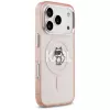Karl Lagerfeld IML Choupette Sketch Logo MagSafe Case für iPhone 17 Pro - Pink