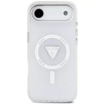 Guess IML Gradient Triangle Logo MagSafe Case für iPhone Air Transparent