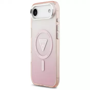 Guess IML Gradient Triangle Logo MagSafe Case für iPhone Air Pink