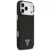 Guess Glitter Triangle Logo MagSafe Case für iPhone 17 Pro Max Schwarz