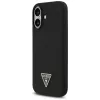 Guess Silicone Triangle Logo MagSafe Case für iPhone 17 Schwarz