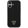 Guess Silicone Triangle Logo MagSafe Case für iPhone 17 Schwarz
