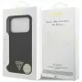 Guess Silicone Triangle Logo MagSafe Case für iPhone 17 Pro Max (Schwarz)
