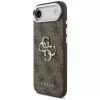Guess GUHCP17MP4G4SMCW 4G Big 4G Classic Logo Hülle für iPhone Air – Braun / Silber