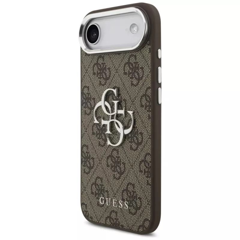 Guess GUHCP17MP4G4SMCW 4G Big 4G Classic Logo Hülle für iPhone Air – Braun / Silber