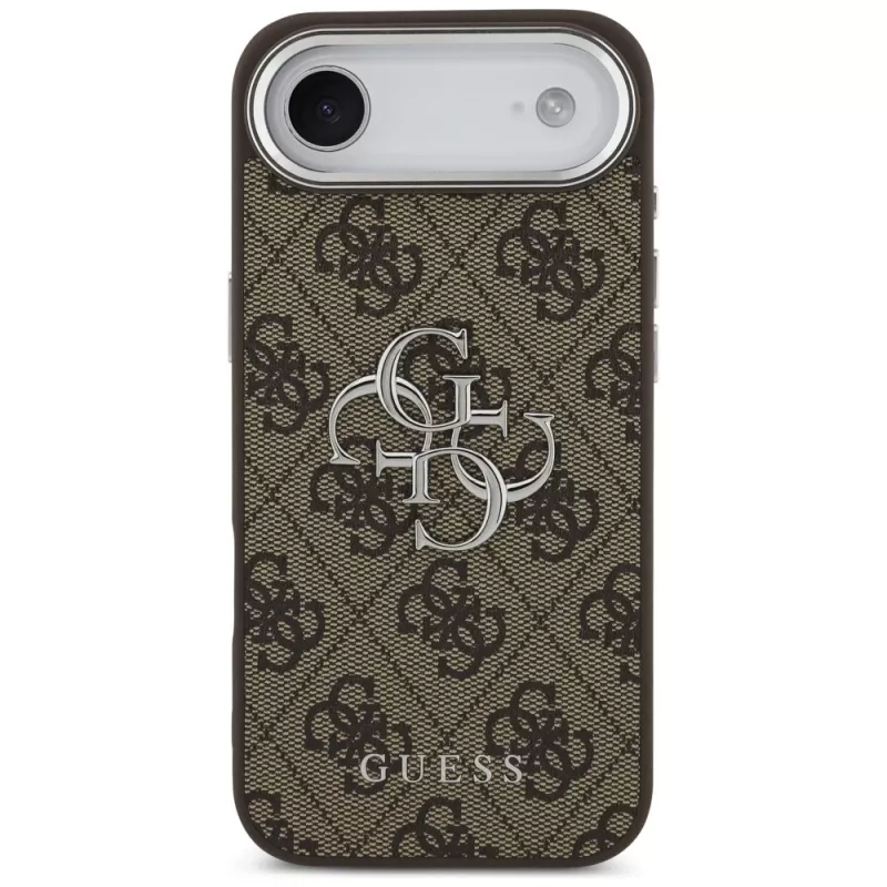 Guess GUHCP17MP4G4SMCW 4G Big 4G Classic Logo Hülle für iPhone Air – Braun / Silber