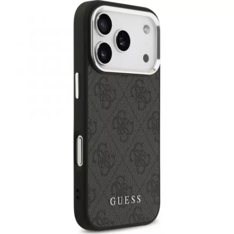 Guess 4G Classic Logo MagSafe Case für iPhone 17 Pro (Schwarz)
