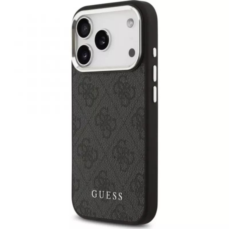 Guess 4G Classic Logo MagSafe Case für iPhone 17 Pro (Schwarz)