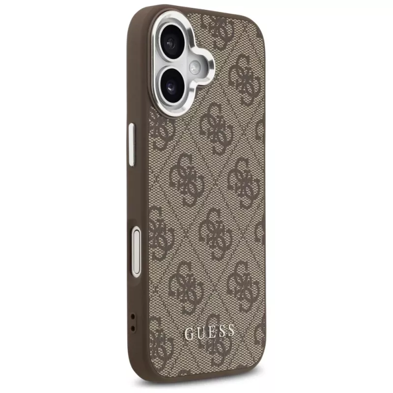 Guess 4G Classic Logo MagSafe Case für iPhone 17, Braun