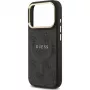 Guess 4G PU Classic Logo MagSafe Back Cover für Apple iPhone 17 Pro Schwarz