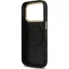 Guess 4G PU Classic Logo MagSafe Back Cover für Apple iPhone 17 Pro Schwarz