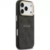 Guess 4G PU Classic Logo MagSafe Back Cover für Apple iPhone 17 Pro Schwarz