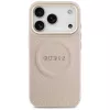Guess Peony Hot Stamp MagSafe Case für iPhone 17 Pro, Pink