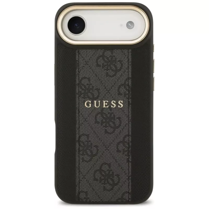 Guess 4G Stripe MagSafe Case für iPhone Air, Schwarz