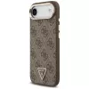 Guess 4G Triangle Logo MagSafe Case für iPhone Air, Braun/Gold