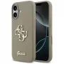 Guess Silicone Big 4G Script Phone Case für iPhone 17 - Braun