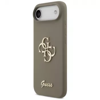 Guess Silicone Big 4G Script Case für iPhone Air Braun