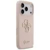 Guess Silicone Big 4G Script Back Cover für Apple iPhone 17 Pro - Pink