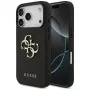 Guess Grained Big 4G & Classic Logo Protective Case für Apple iPhone 17 Pro, Schwarz