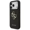 Guess Grained Big 4G & Classic Logo Protective Case für Apple iPhone 17 Pro, Schwarz