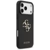 Guess Grained Big 4G & Classic Logo Back Cover für iPhone 17 Pro Max, Schwarz