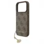Guess 4G Charms Collection MagSafe Case für iPhone 17 Pro (Braun)