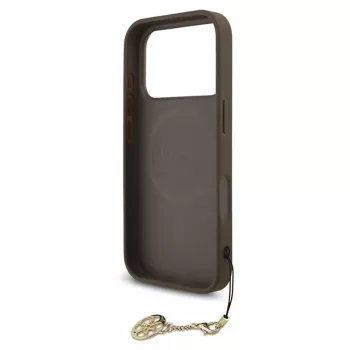 Guess 4G Charms Collection MagSafe Case für iPhone 17 Pro (Braun)