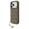 Guess 4G Charms Collection MagSafe Case für iPhone 17 Pro (Braun)