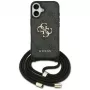 Guess 4G Big Logo Cord Strap Crossbody Case für Apple iPhone 17, Schwarz