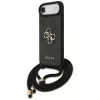 Guess 4G Big Logo Cord Stap Crossbody Case für iPhone Air, Schwarz