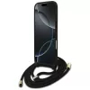 Guess 4G Big Logo Cord Stap Crossbody Case für iPhone Air, Schwarz