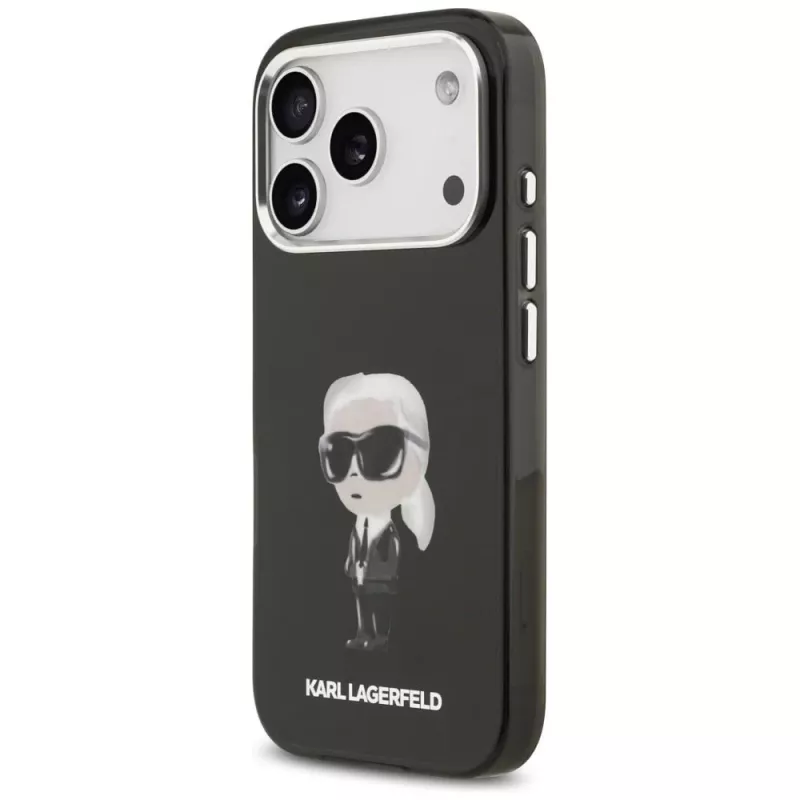 Karl Lagerfeld IML Aquarelle Karl & Logo MagSafe Case für iPhone 17 Pro (Schwarz)