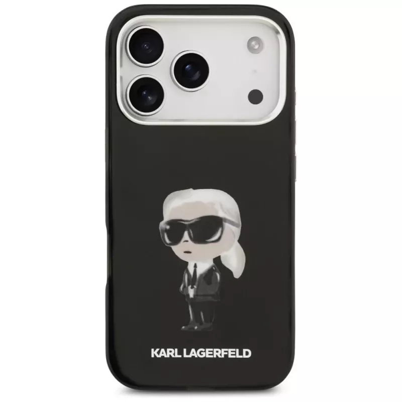 Karl Lagerfeld IML Aquarelle Karl & Logo MagSafe Case für iPhone 17 Pro (Schwarz)