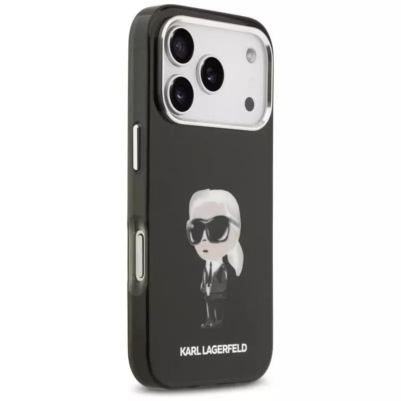 Karl Lagerfeld IML Aquarelle Karl & Logo MagSafe Case für iPhone 17 Pro (Schwarz)