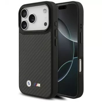 BMW M Kevlar Matt MagSafe Case für Apple iPhone 17 Pro Schwarz