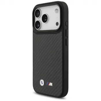 BMW M Kevlar Matt MagSafe Case für Apple iPhone 17 Pro Schwarz
