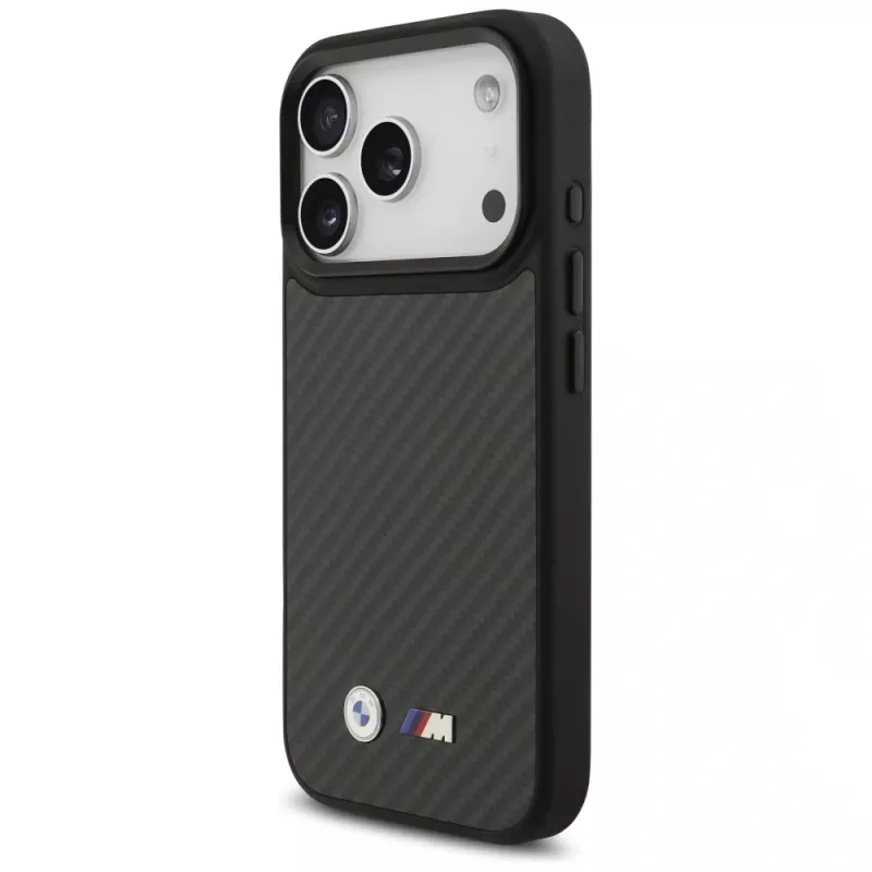 BMW M Kevlar Matt MagSafe Case für Apple iPhone 17 Pro Schwarz