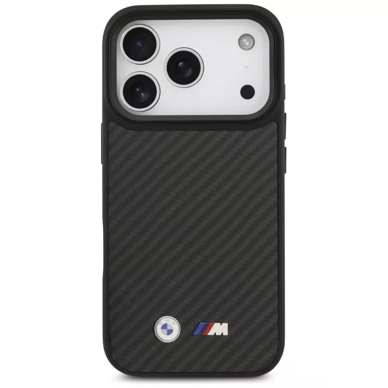 BMW M Kevlar Matt MagSafe Case für Apple iPhone 17 Pro Schwarz