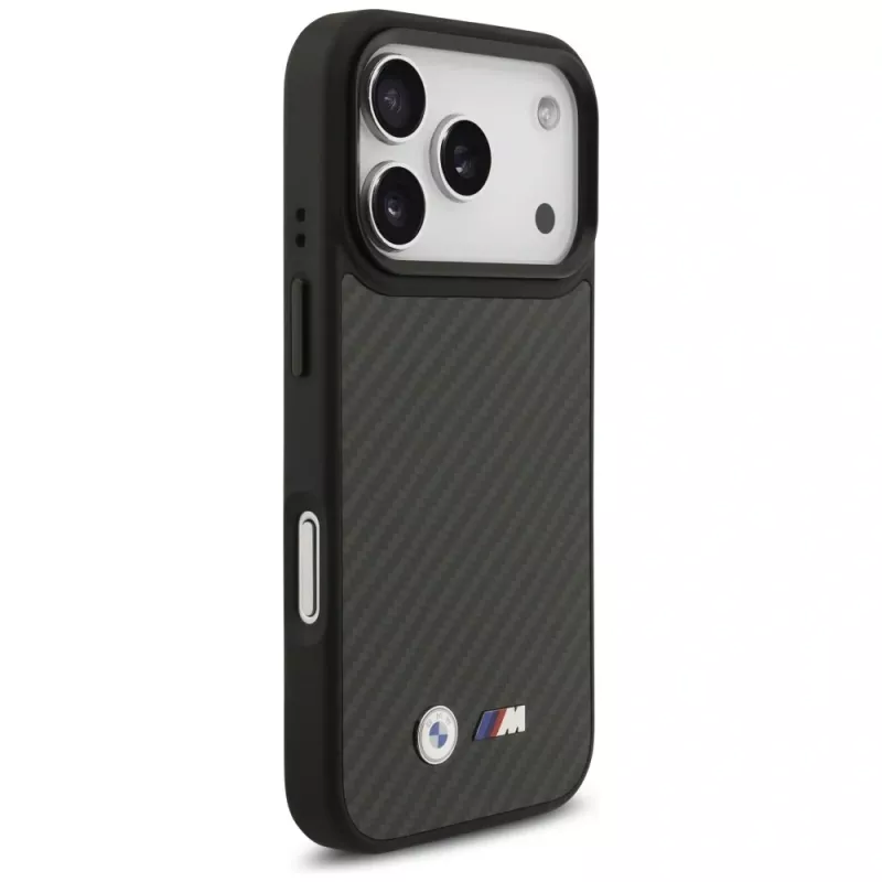 BMW M Kevlar Matt MagSafe Case für Apple iPhone 17 Pro Schwarz