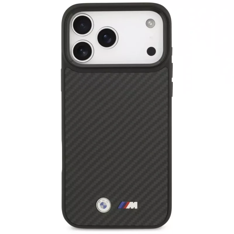 BMW M Kevlar Matt MagSafe Case für iPhone 17 Pro Max Schwarz