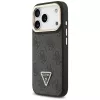 Guess 4G PU Triangle Logo & Stand Camera Magsafe Case für iPhone 17 Pro Schwarz
