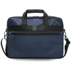 BMW Nylon Laptop Messenger Bag with Metal Logo, Navy Blue, 16 inch