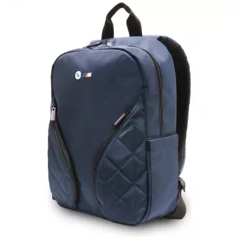 BMW Nylon Laptop Rucksack 16 Zoll Navy Blau