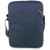 BMW Nylon Umhängetasche mit Taschen und Metall-Logo, 10 Zoll, Marineblau