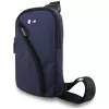 BMW Nylon Pocket & Metal Logo Crossbody Phone Bag Navy Blue